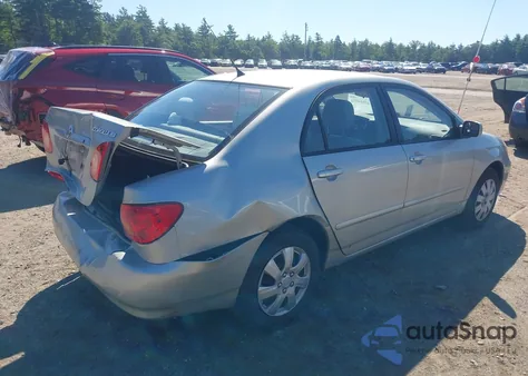 2004 Toyota Corolla Le z USA, uszkodzony, nr VIN 2T1BR38E84C199861